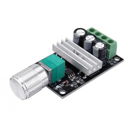 ماژول کنترل دور موتور 3آمپر DC دارای خروجی PWM با ولتاژ 6V الی 28V